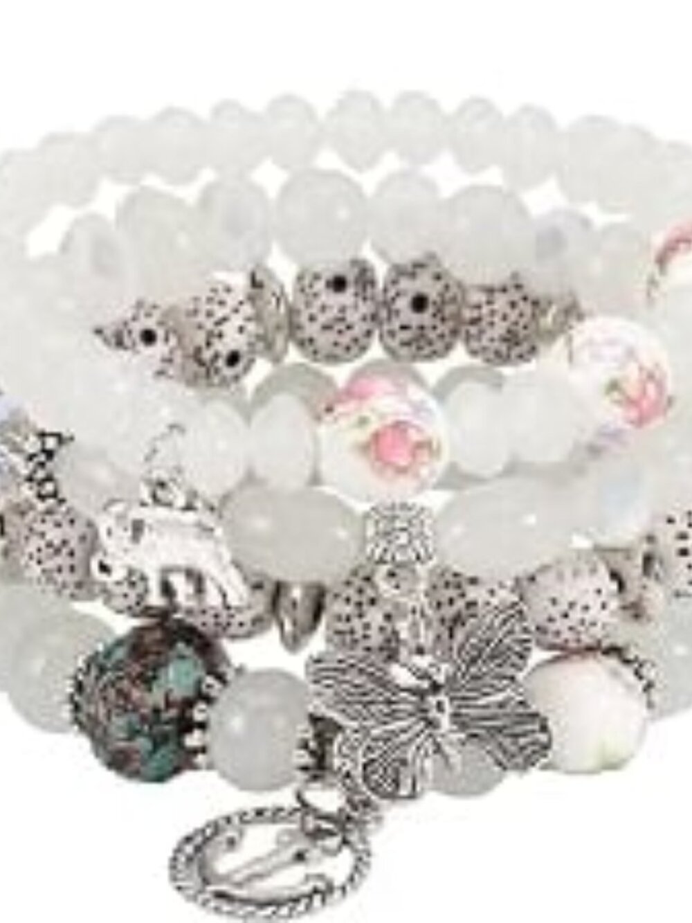 Bohemian Bracelets for Women Stretch Multilayer Colorful Beads Bracelet